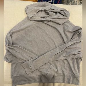 Thin grey Beyond Yoga hoodie